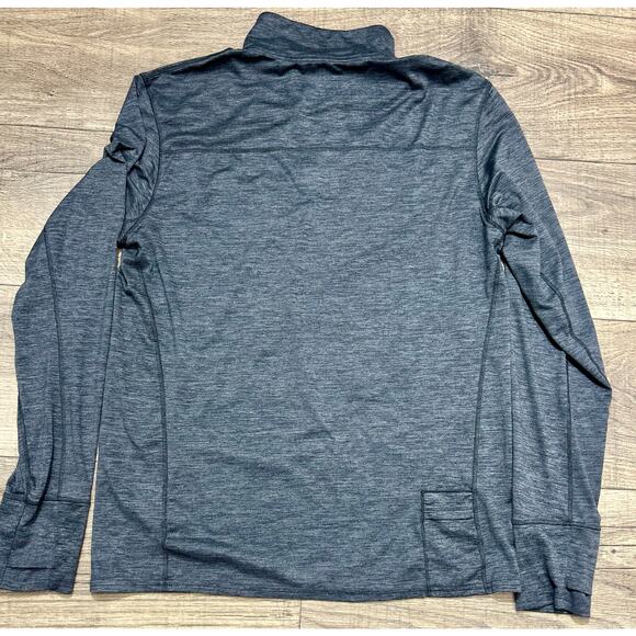 Brooks Active Jacket Mens Fleece Sz Small - Fleece Warm 1/4 Zip Gray! - Picture 5 of 6